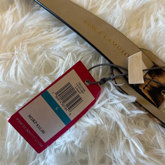 Vince Camuto Leopard Print Belt with Gold Buckle - Picture 10 of 15